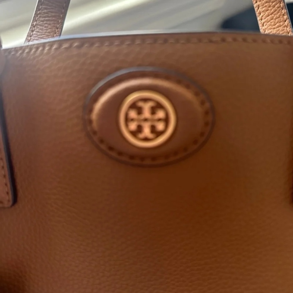 Tory Burch Brown Leather Tote Bag